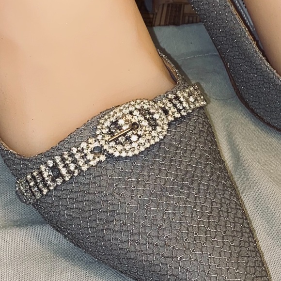 Manolo Blahnik Rhinestone Studded Heels - Picture 7 of 12